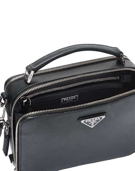 prada black saffiano leather crossbody|authentic prada crossbody.